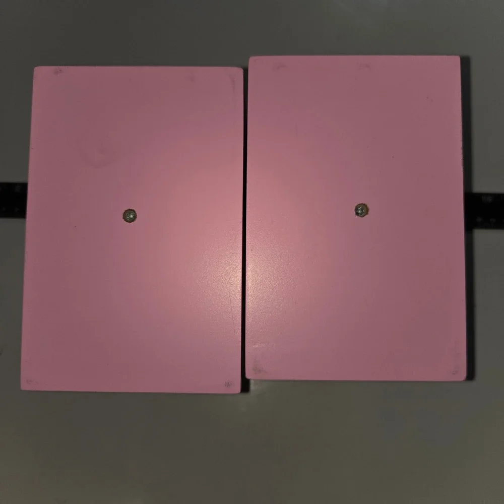 Pink and Grey Wooden Owl Bookends for Kids Nursery Woodland Decor Set of 2